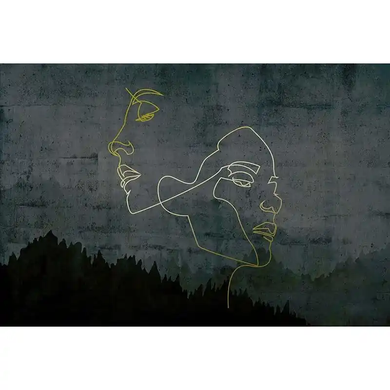 Digitaldruck-Tapete Golden Outline 3 Architects Paper (1031782) Echt