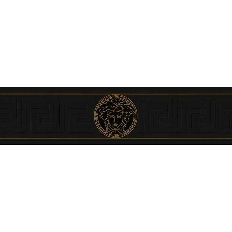 Bordüre Schwarz, Anthrazit, Gold, Kupfer VERSACE Satin (1023750) Sale