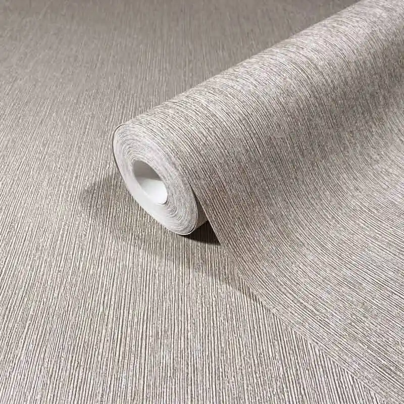 Vliestapete in Textiloptik mit strukturierter Oberfläche grau, braun Uni (KG-171394) Bestseller