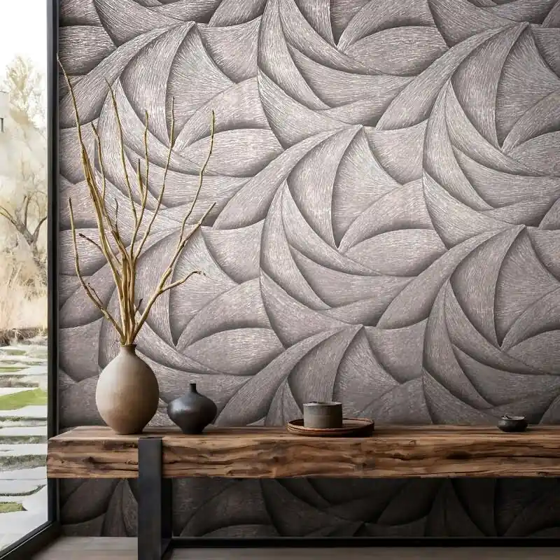 Vliestapete in Schwarz, Bronze 3D-Optik Wellen Grafisch Modern für Wohnzimmer Schlafzimmer Küche (KG-171436) Direktkauf
