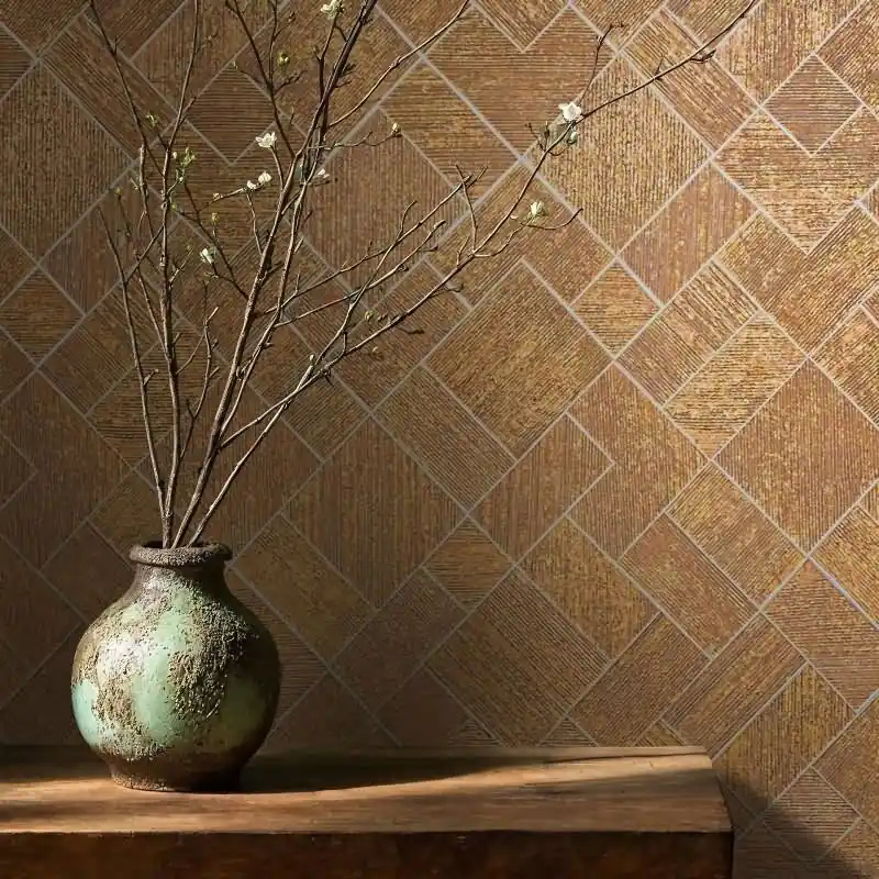 Vliestapete in Gold Karriert, Rautenmuster Grafisch Geometrisch für Wohnzimmer Schlafzimmer Küche (KG-171444) Schnäppchen