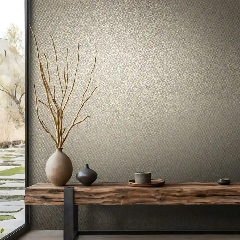 Vliestapete in Schwarz, Gold Rautenoptik Grafisch Geometrisch für Wohnzimmer Schlafzimmer Küche (KG-171471) Neu Im Sortiment