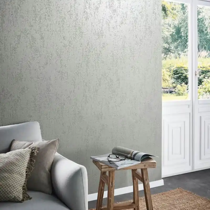 Vliestapete mit strukturiertem Glasperlen Motiv in beige Metalloptik (KG-171512) Bestseller