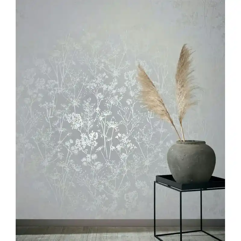 Vliestapete in weiß Blattmotiv Blätteroptik Floral Natur (KG-171569) Nur Für Kurze Zeit