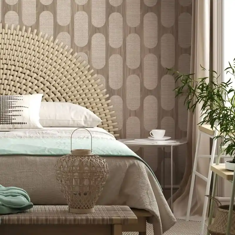 Finale Aktion Vliestapete in Grau Braun Holzoptik Gewebestruktur Holz Geometrisch für Wohnzimmer Schlafzimmer Küche (KG-171596)