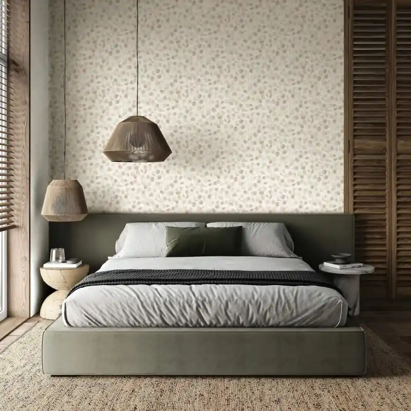 Vliestapete in Grau Blätter Blattoptik Floral Natur für Wohnzimmer Schlafzimmer Küche (KG-171599) Schnäppchen
