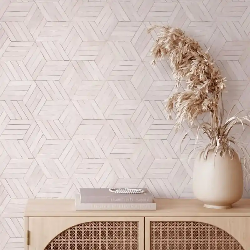 Ausverkauf Vliestapete in Grau 3D-Optik Holzoptik Geometrisch für Wohnzimmer Schlafzimmer Küche (KG-171622)
