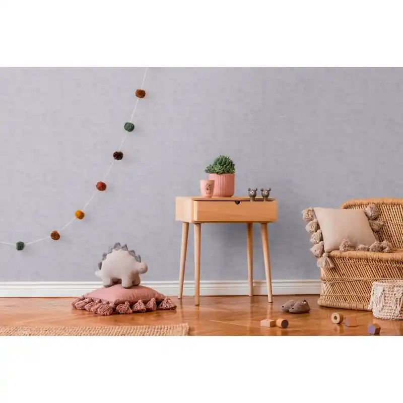 Kinderzimmer Tapete Grau Einfarbige Unitapete Vliestapete modern (KG-172227) Markenprodukt