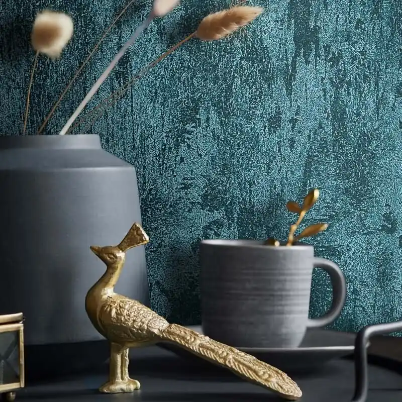 Jetzt Bestellen Vliestapete Betonoptik Metalloptik Modern glänzend in Grün für Wohnzimmer, Schlafzimmer, Büro (KG-172708)