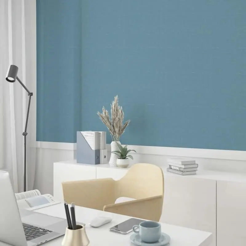 Vliestapete Uni Struktur Modern in Blau für Wohnzimmer, Schlafzimmer, Lounge (KG-172868) Sonderaktion