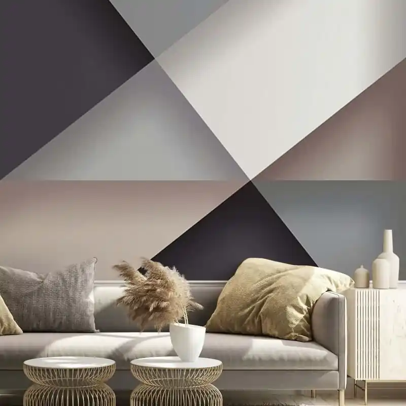 Digitaldruck 3D-Optik Grafisch Modern in Anthrazit für Wohnzimmer, Schlafzimmer (KG-172900) Mega-Angebot