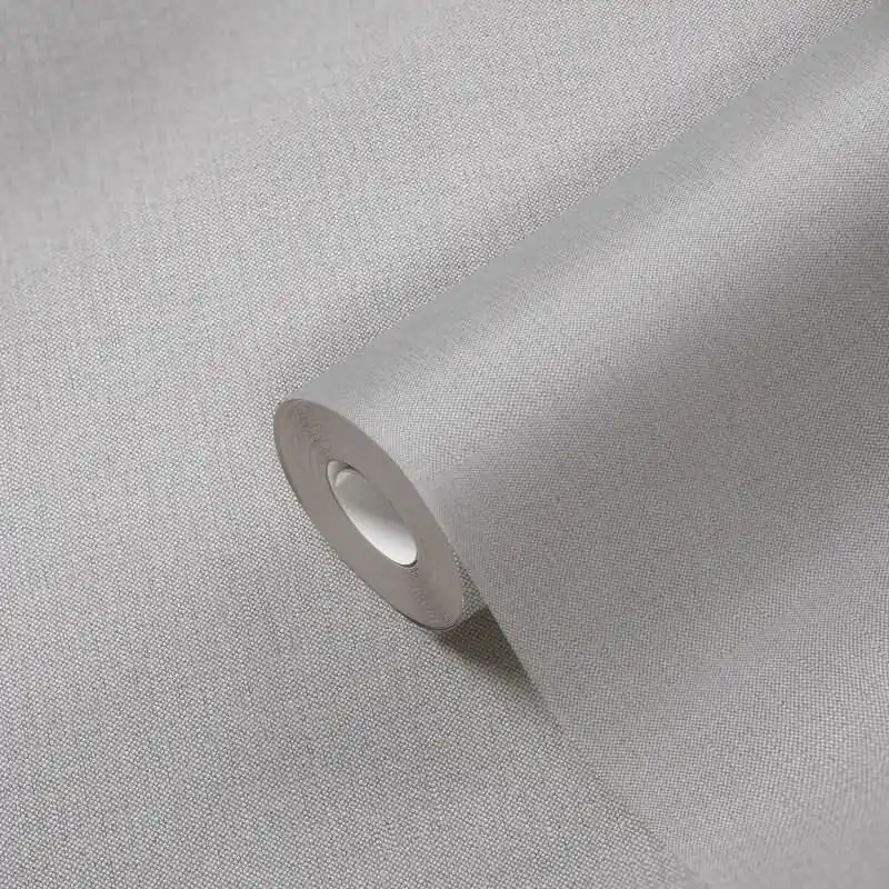 Preis Gesenkt Unitapete mit Leinenstruktur Beige-Creme - Einfarbige Vliestapete in Stoffoptik AS-Creation (KG-174508)