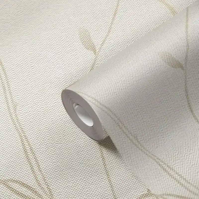 Pflanzen-Tapete Beige Creme - Vliestapete mit Zweigen - Florale Mustertapete natürlich AS-Creation (KG-174521) Expressversand