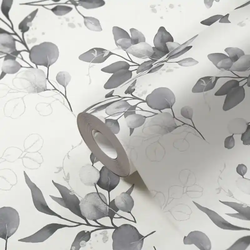 Florale Aquarell-Tapete Weiß Grau Silber - Vliestapete mit Blättern - Edle Mustertapete AS-Creation (KG-174530) Meistverkauft
