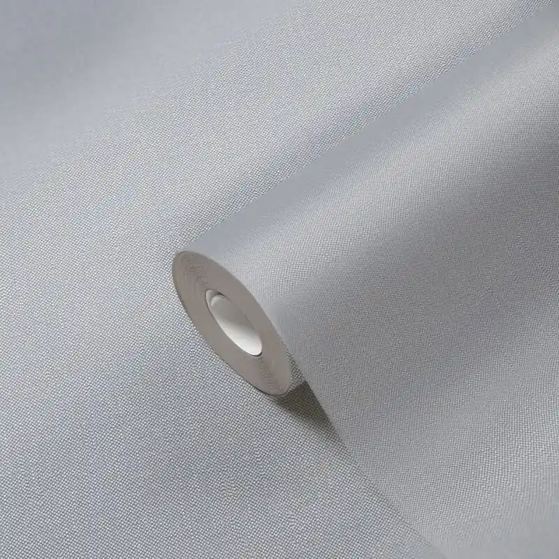 Uni Tapete mit Leinen-Optik Mittelgrau - Einfarbige Vlies Tapete - Struktur Tapete modern AS-Creation (KG-174533) Schnäppchen
