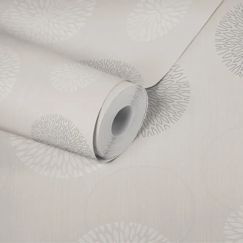 Direkt Vom Hersteller Kreistapete Beige Silber - Vliestapete mit grafischem Muster - Modern & dezent glänzend AS-Creation (KG-174614)
