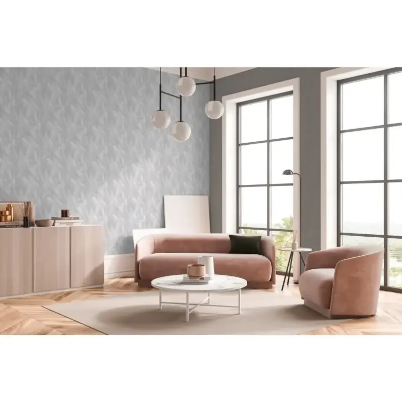 Geprüft 3D-Tapete Geometrisch Weiß Grau - Vliestapete mit Faltoptik - Mustertapete modern livingwalls (KG-174624)