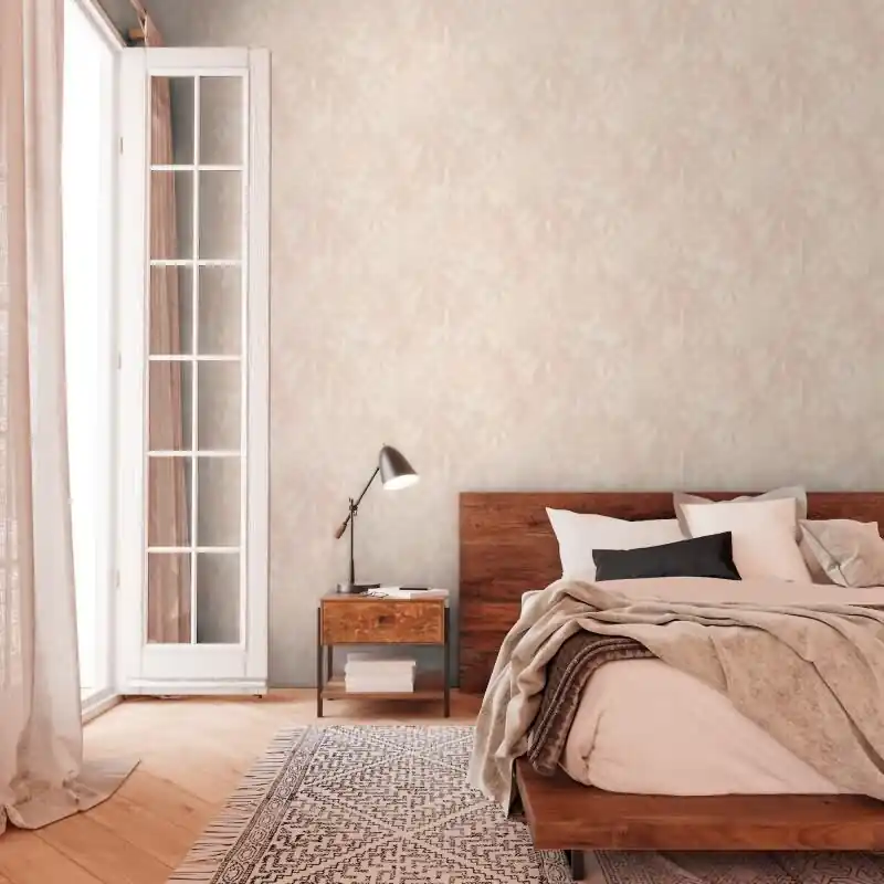 Bestpreis Dschungel-Tapete Rosé Beige - Vliestapete mit Palmenmotiv - Mustertapete modern livingwalls (KG-174641)