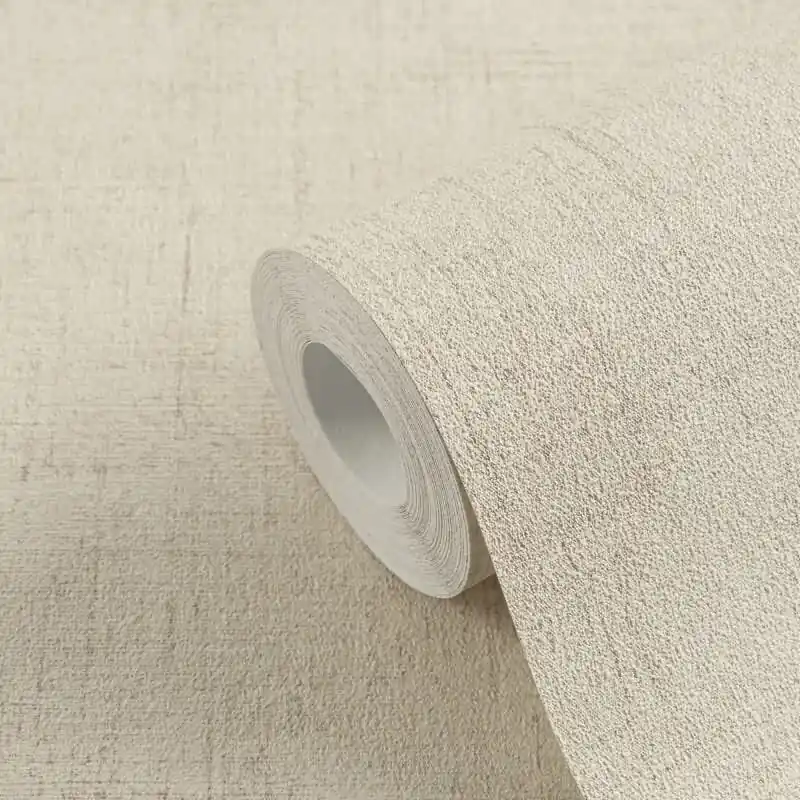 Garantierte Lieferung Tapete in Leinenstruktur Taupe Beige - Schlichte Vliestapete wohnlich AS-Creation (KG-174693)