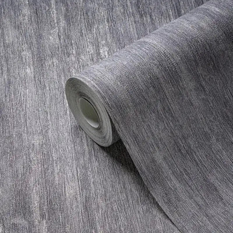 Vlies Tapete in Holz Optik Hellgrau Silber - Struktur Tapete modern glänzend livingwalls (KG-174770) Markenprodukt