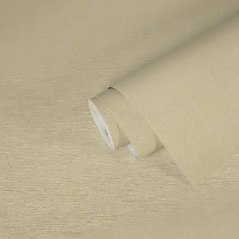 Geprüft Unitapete mit Leinen-Optik Creme Beige - Einfarbige Vliestapete strukturier livingwalls (KG-174790)