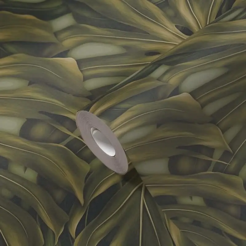 Dschungel-Tapete Monstera Dunkelgrün - Vliestapete tropisch - Mustertapete Pflanzenmotiv AS-Creation (KG-174818) Direkt Vom Hersteller