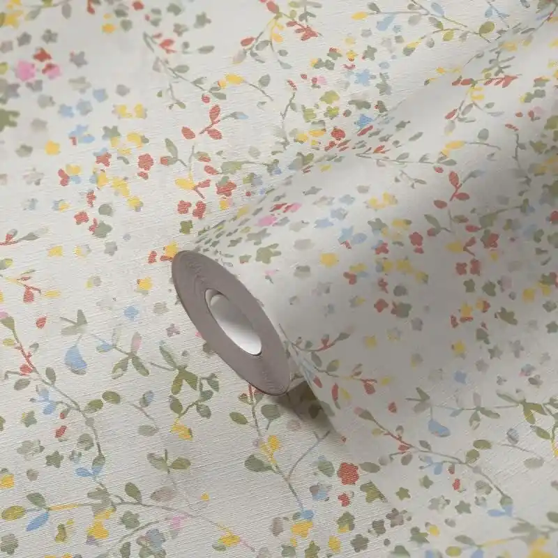 Blümchentapete Pastell Weiß - Vliestapete floral verspielt - Mustertapete Frühling AS-Creation (KG-174826) Online Kaufen