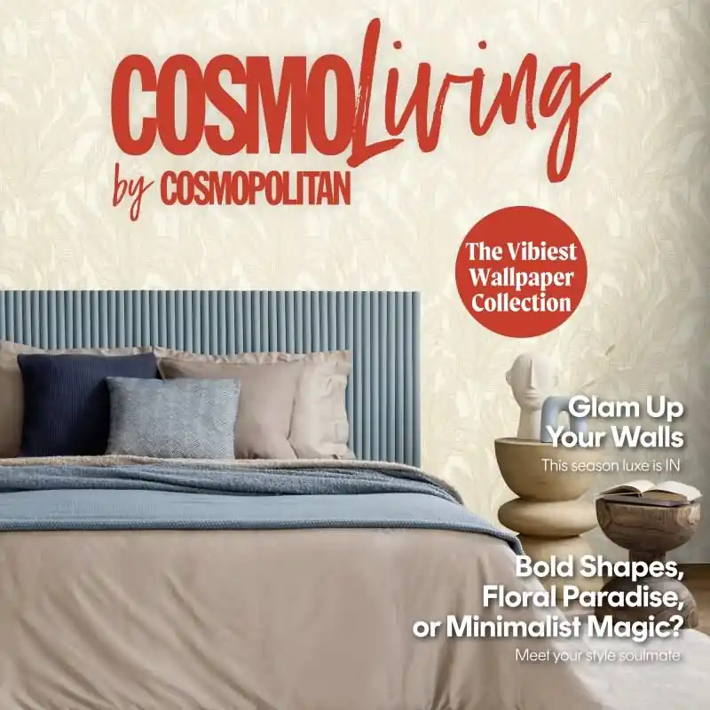 Echt COSMOPOLITAN Vliestapete Blätter Beige Creme natürliche Tapete fürs Schlafzimmer livingwalls (KG-174903)