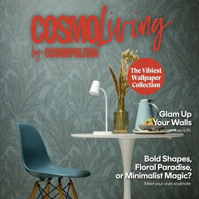 COSMOPOLITAN Vliestapete Blätter Petrol-Blau Grün natürliche Muster Tapete livingwalls (KG-174905) Markenware