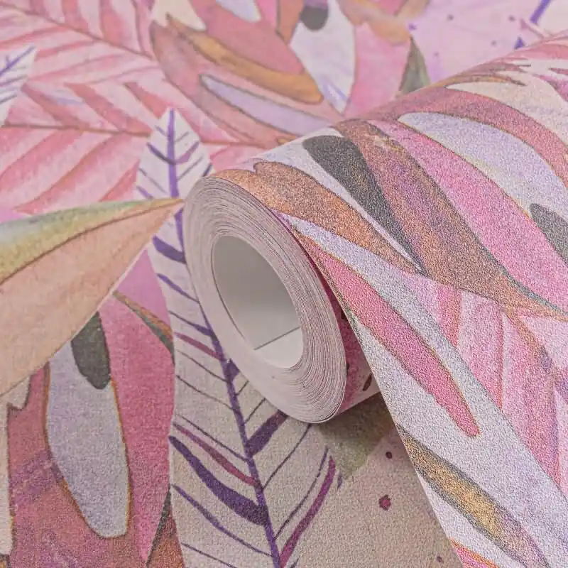 Tropische Blättertapete in kräftigem Pink livingwalls (KG-175232) Letzte Chance
