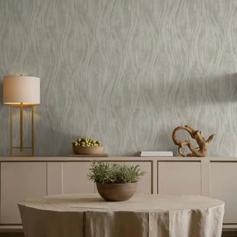 Vliestapete Beton, Wellen Grafisch Modern in Beige Novamur (KG-175254) Garantierte Lieferung