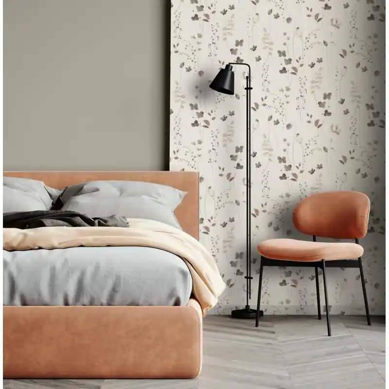 Knallerangebot Vliestapete Blätter, Äste Floral Natur matt in Beige für Wohnzimmer, Schlafzimmer, Küche (KG-175492)