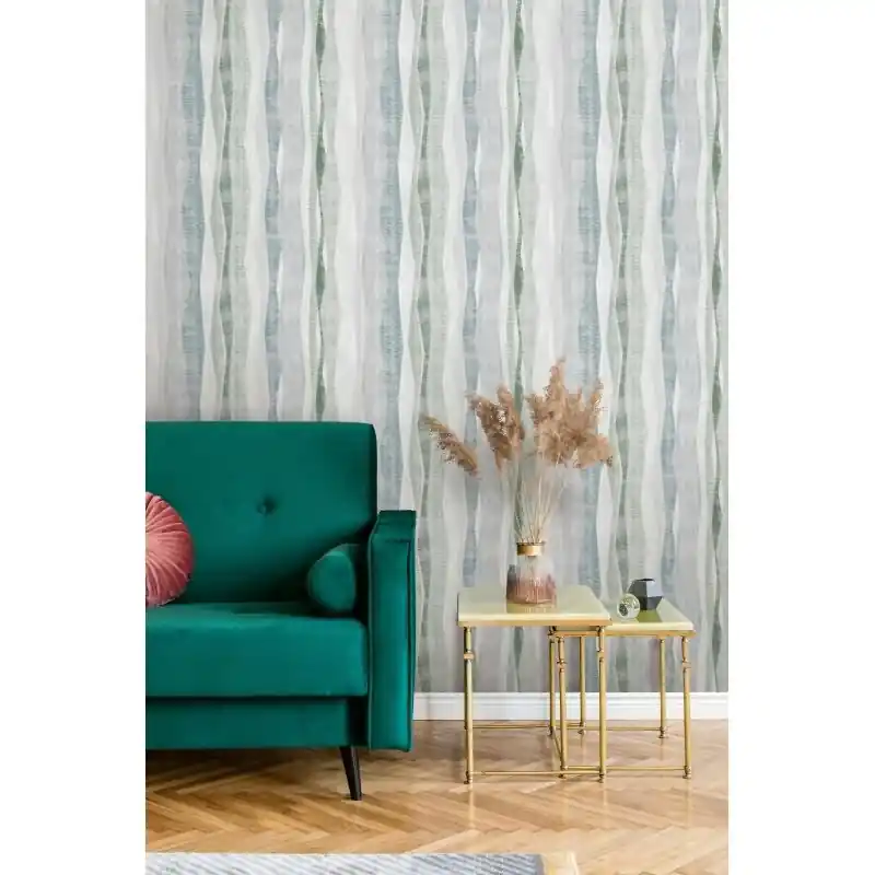 Neu Im Sortiment Vliestapete Streifen Grafisch Modern matt in Grau für Wohnzimmer, Schlafzimmer, Büro (KG-175502)