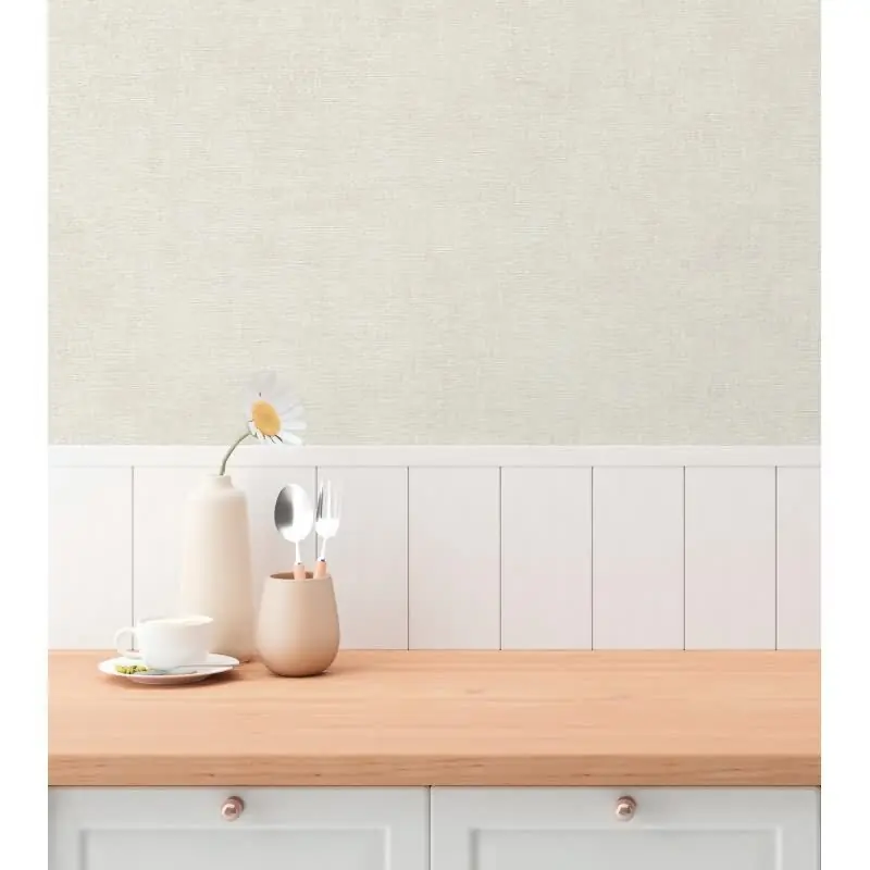 Unitapete Creme Grau - Einfarbige Vliestapete - Dezente Struktur modern & neutral (KG-175791) Knallerangebot