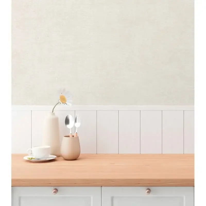 Unitapete Hellbeige - Einfarbige Vliestapete mit Struktur - Modern & neutral (KG-175792) Markenware