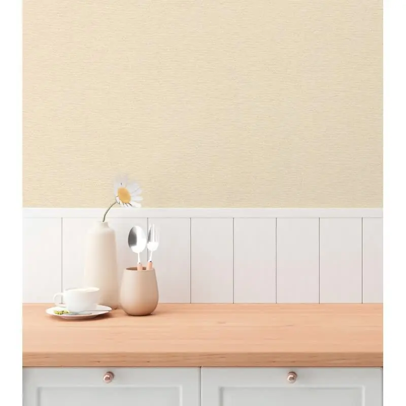 Unitapete in Leinenoptik Sandbeige - warme Vliestapete mit natürlicher Struktur (KG-175840) Sonderangebot