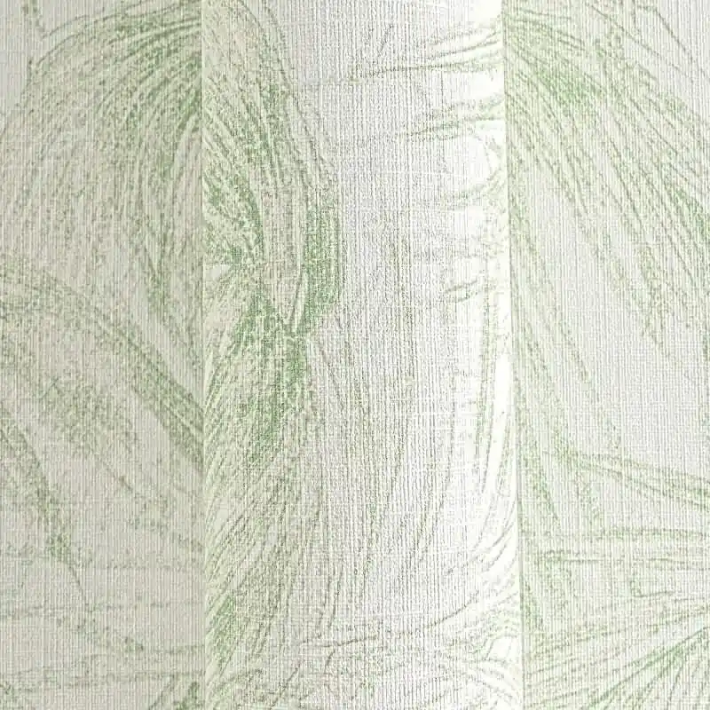 Vliestapete mit Palmenblättern in Hellgrün auf hellem Hintergrund (KG-175895) Neue Kollektion