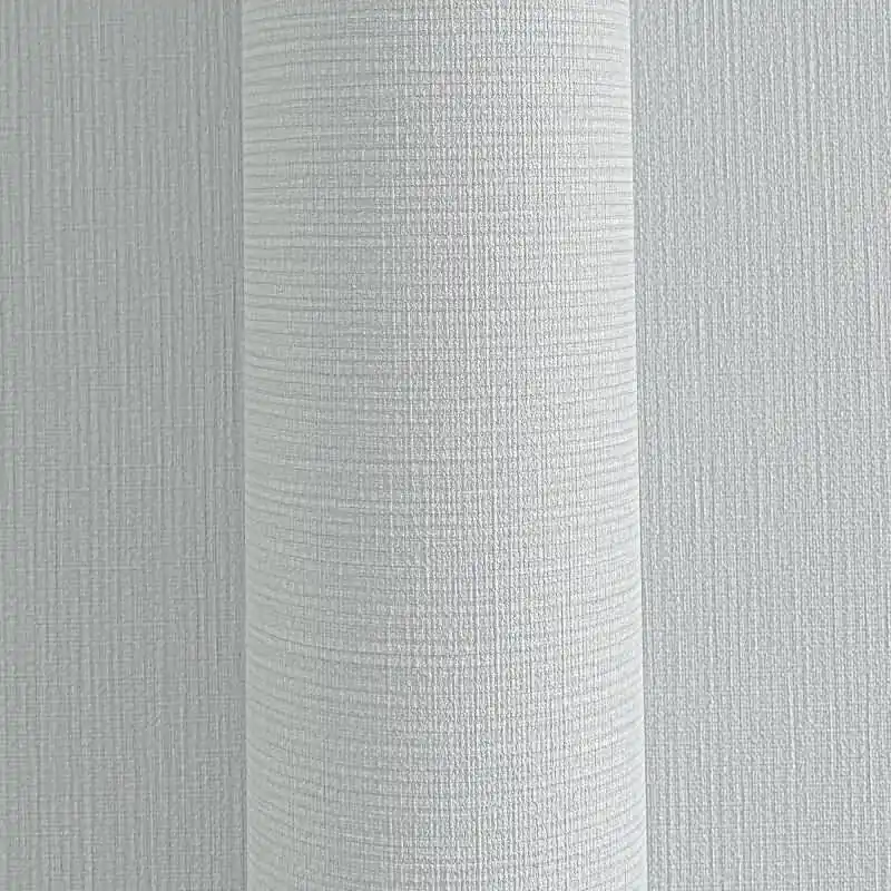 Zertifiziert Vliestapete in Hellblau-Grau mit feiner Textiloptik (KG-175927)
