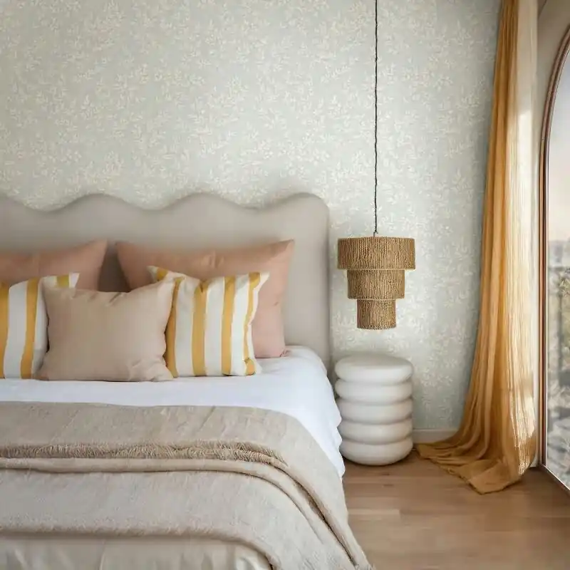 Wochenendangebot Vliestapete Blätter Floral Natur matt in Grün für Wohnzimmer, Schlafzimmer, Küche (KG-175991)