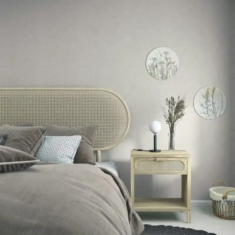Top-Seller Vliestapete Textil, Struktur Uni Modern matt in Braun für Wohnzimmer, Schlafzimmer, Büro (KG-176015)
