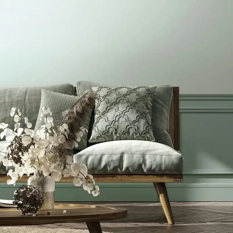 Vliestapete Textil, Struktur Uni Modern matt in Grün für Wohnzimmer, Schlafzimmer, Büro (KG-176014) Günstig