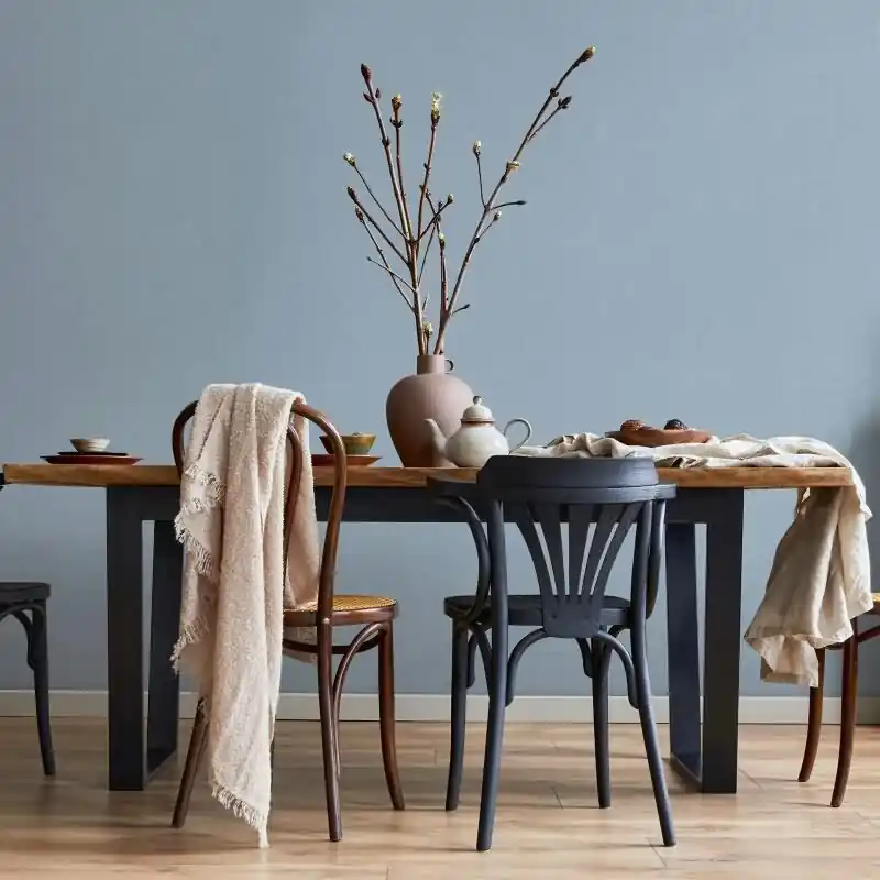 Vliestapete Textil, Struktur Uni Modern matt in Blau für Wohnzimmer, Schlafzimmer, Büro (KG-176022) Neuheit