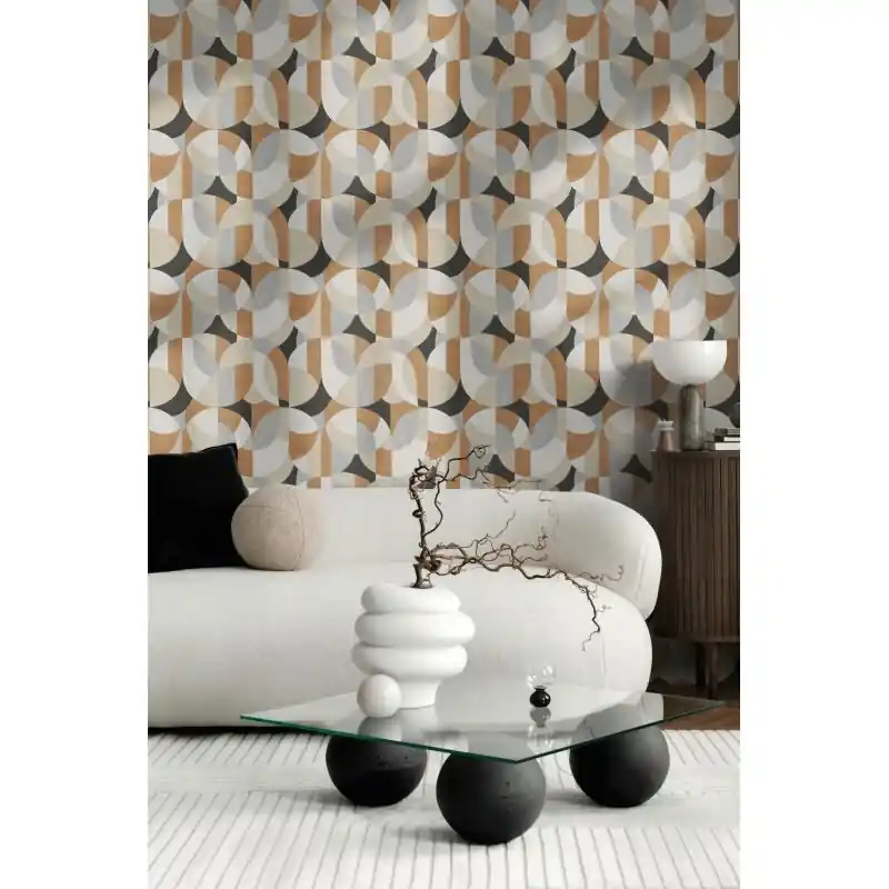 Vliestapete Grafik Beige Grau - Modern & Matt AS Creation (KG-176066) Wochenendangebot