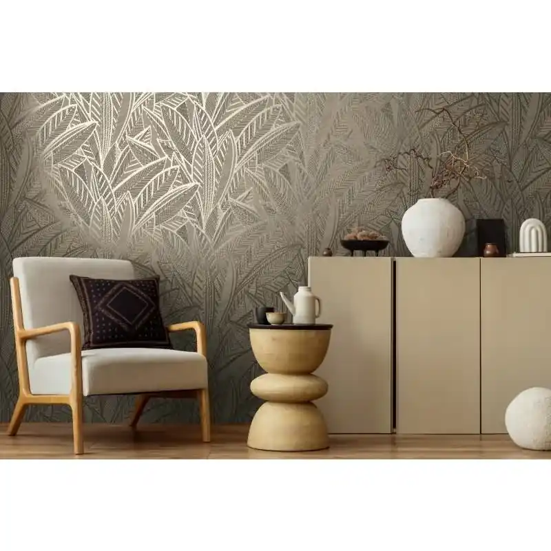Jetzt Kaufen Vliestapete Blätter Schwarz Metallic - Floral & Glänzend AS Creation (KG-176071)