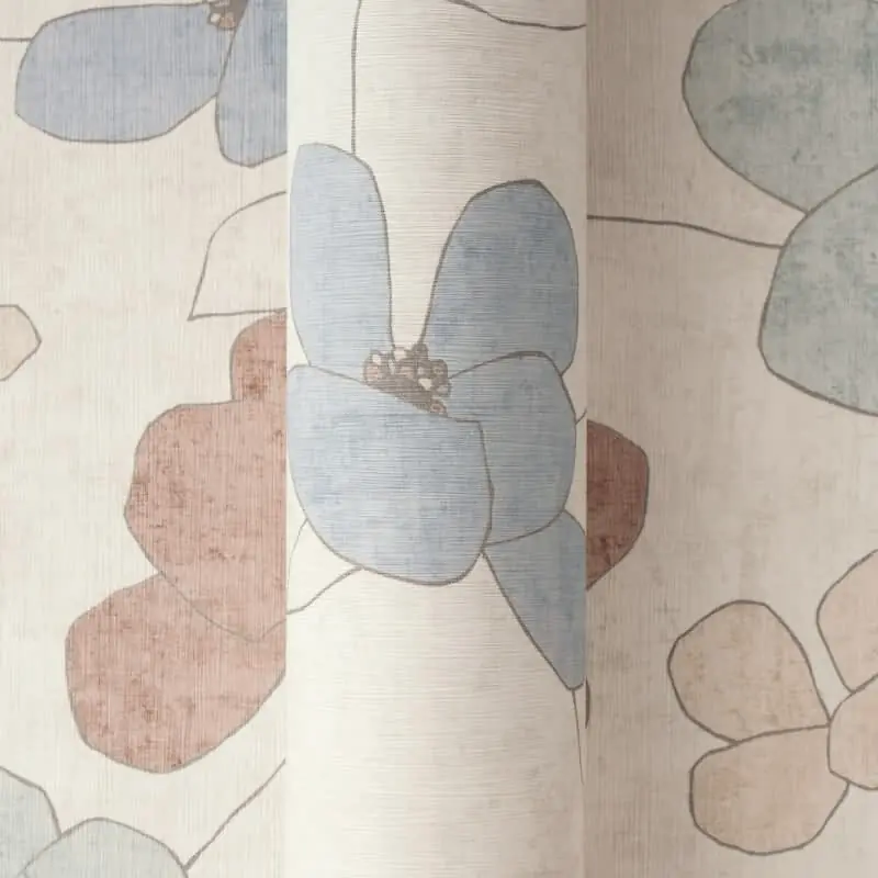 Billig Vliestapete Nordic Feeling - florales Blütendesign in Pastell auf Creme AS Creation (KG-176105)