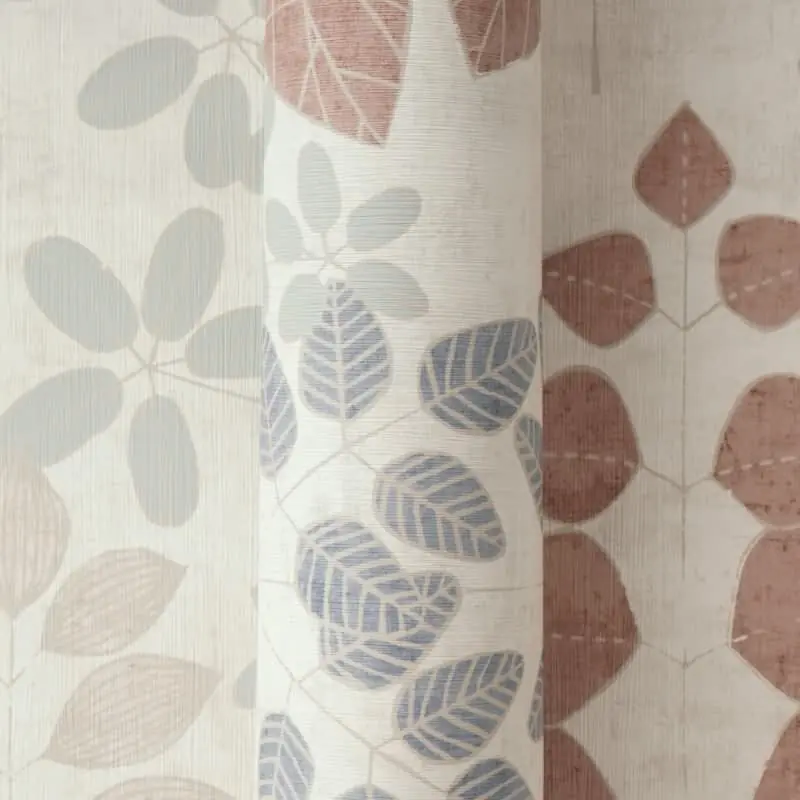 Vliestapete Beige mit blau-braunem skandinavischem Blättermuster AS Creation (KG-176113) Bestseller