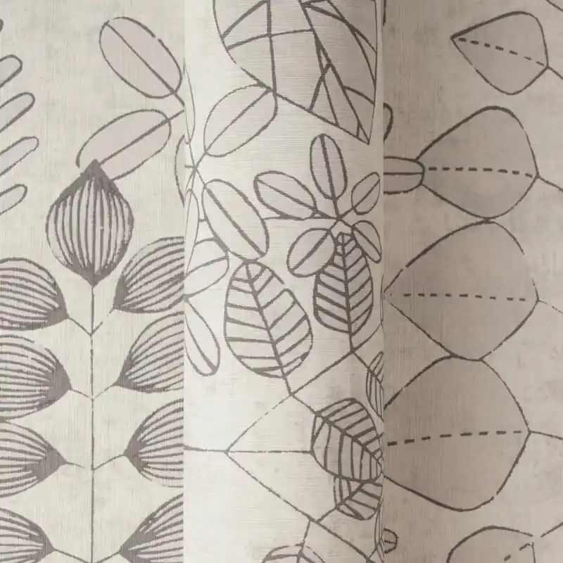 Vliestapete Grau mit skandinavischem Blättermuster AS Creation (KG-176115) Online Kaufen