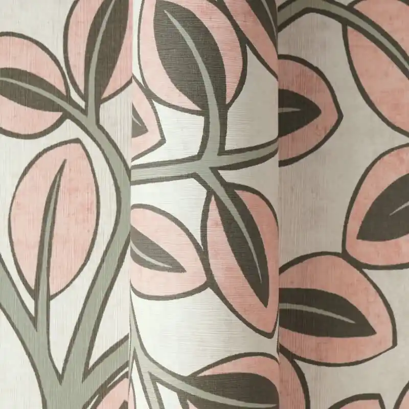 Vliestapete Rosa/Grün mit modernem Blatt- und Astmotiv AS Creation (KG-176117) Direktkauf