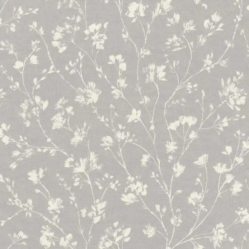 Vliestapete Grau Blätter-Zweige Landhausstil Rasch Country Charme (KG-176242) Versand Am Gleichen Tag