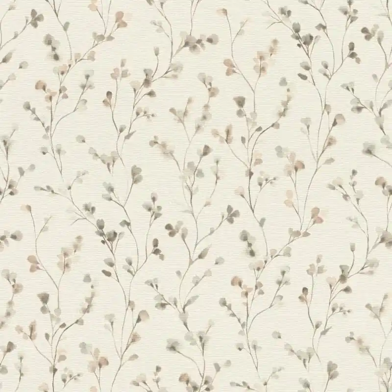 Vliestapete Beige Blätter-Zweige charmant rustikale Atmosphäre Rasch Blumen Country Charme (KG-176252) Sichere Zahlung